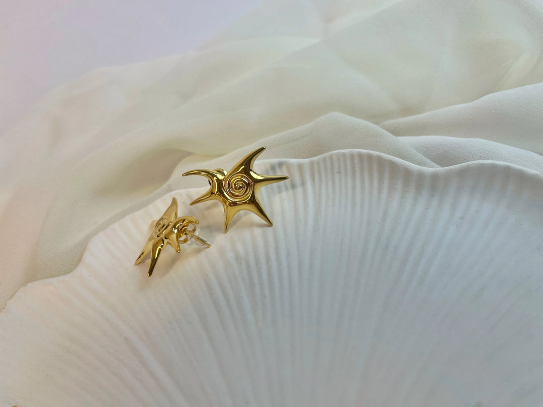 Solar Bloom Earrings (18k gold Plated)