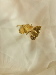Golden Leaf Earrings (18k gold Plated)