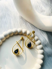 Sapphire Drop Earrings