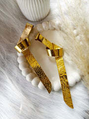 Gilded Ribbon Earrings