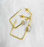 Load image into Gallery viewer, Regal Pearl Hoops

