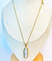 Baroque Beam Necklace (18k gold Plated)