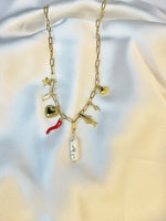 Load image into Gallery viewer, Treasure Trove Charm Necklace (18k gold Plated)
