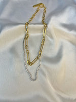 Load image into Gallery viewer, Two-Tone Allure Necklace (18k gold Plated)
