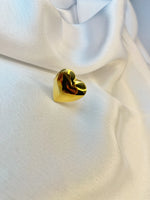 Load image into Gallery viewer, Amour Bold Ring (18k gold Plated)
