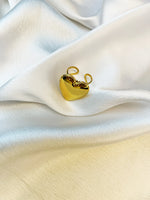Load image into Gallery viewer, Amour Bold Ring (18k gold Plated)
