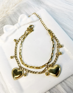 Load image into Gallery viewer, Amoura Link Bracelet (18K gold plated)
