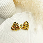Load image into Gallery viewer, Marbelle Wave Studs

