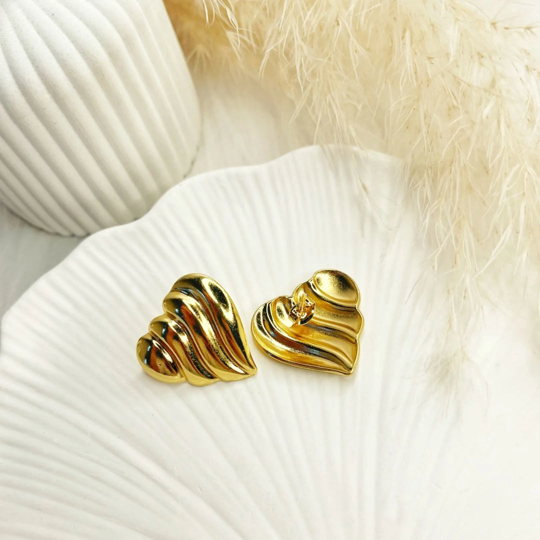 Marbelle Wave Studs