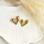 Load image into Gallery viewer, Amara Heart Studs
