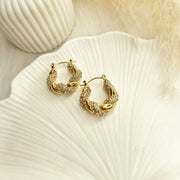 Marquis Twist Hoops