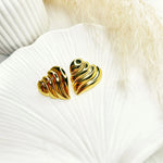 Load image into Gallery viewer, Marbelle Wave Studs
